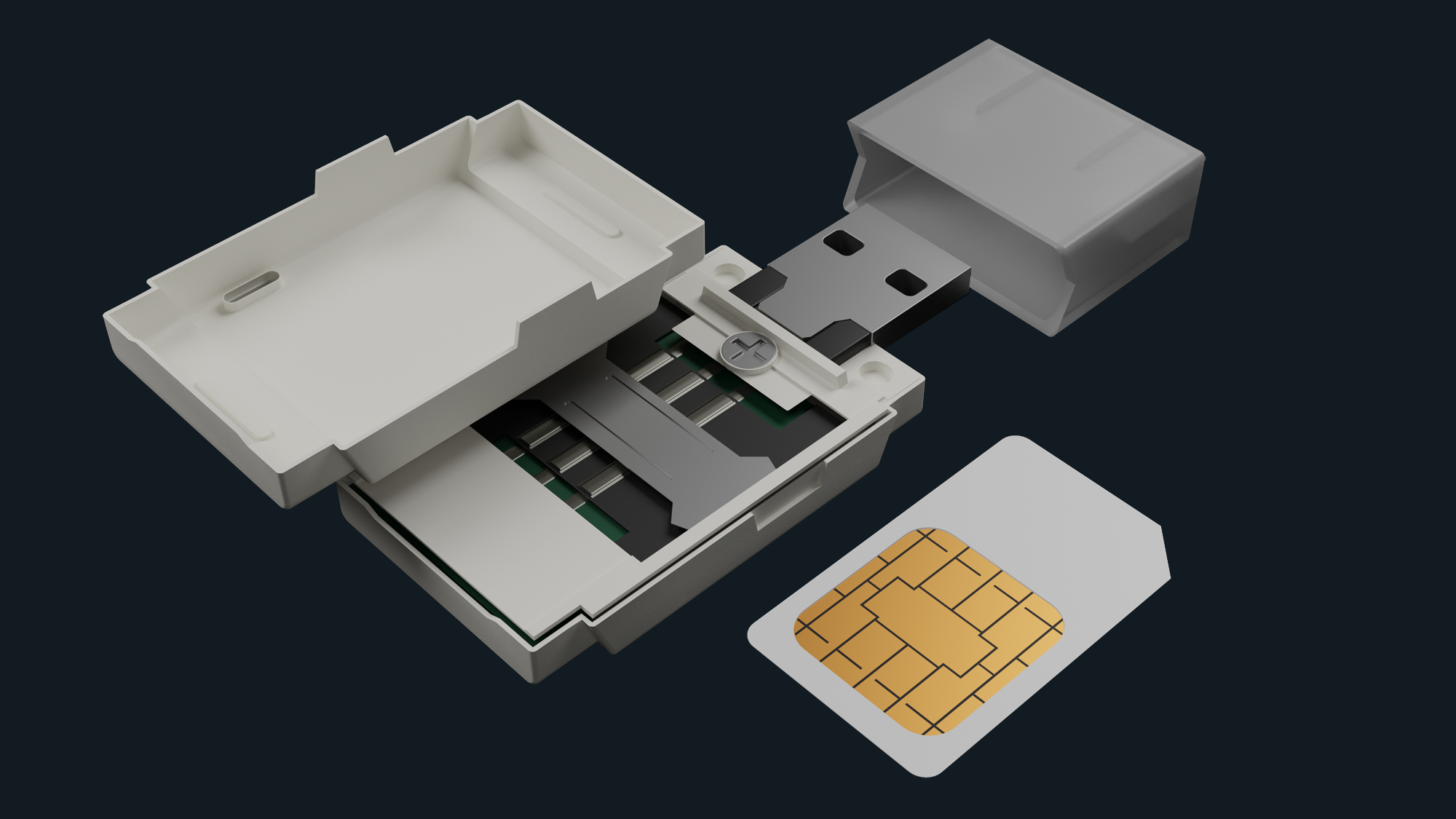 Sim card reader